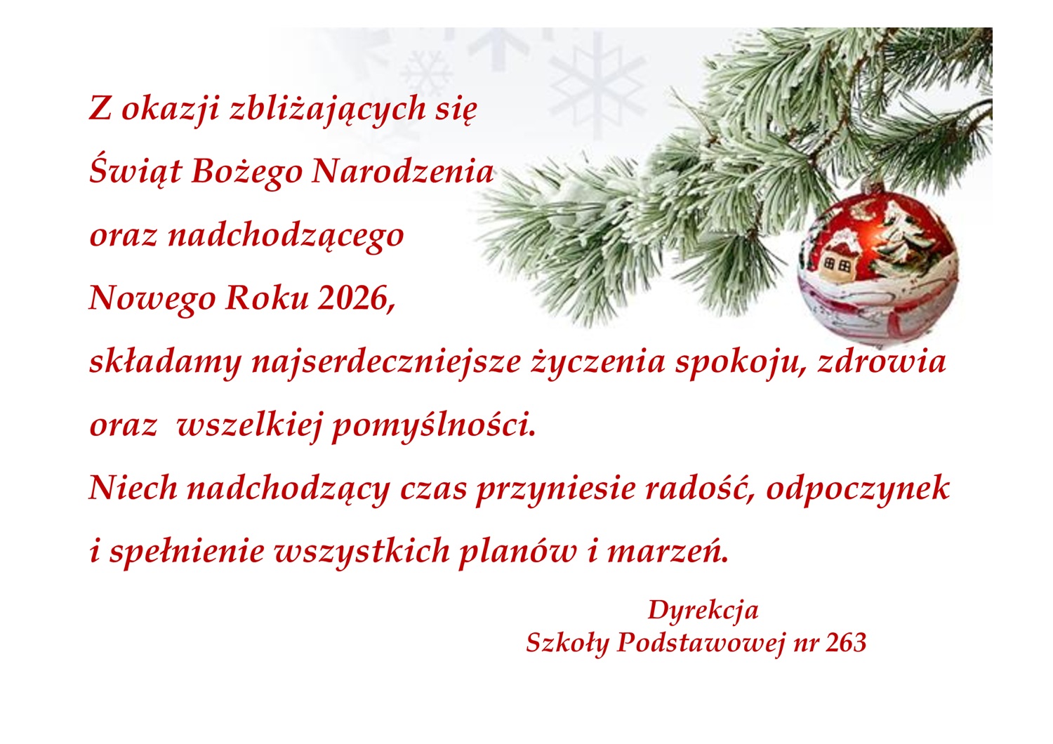 Życzenia świąteczne